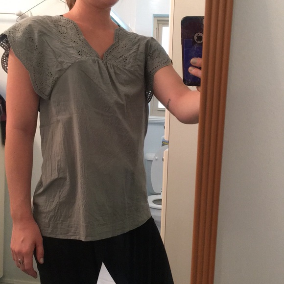 Grey Lace shoulder eyelit Sonoma - Picture 3 of 5